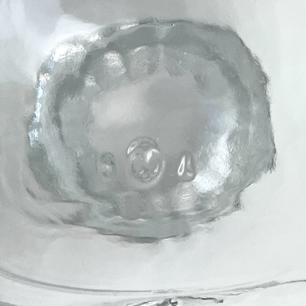 Set of 2 Small Apothecary Jars Square Clear Glass w/ Stopper 4" Starburst Design - Picture 5 of 8